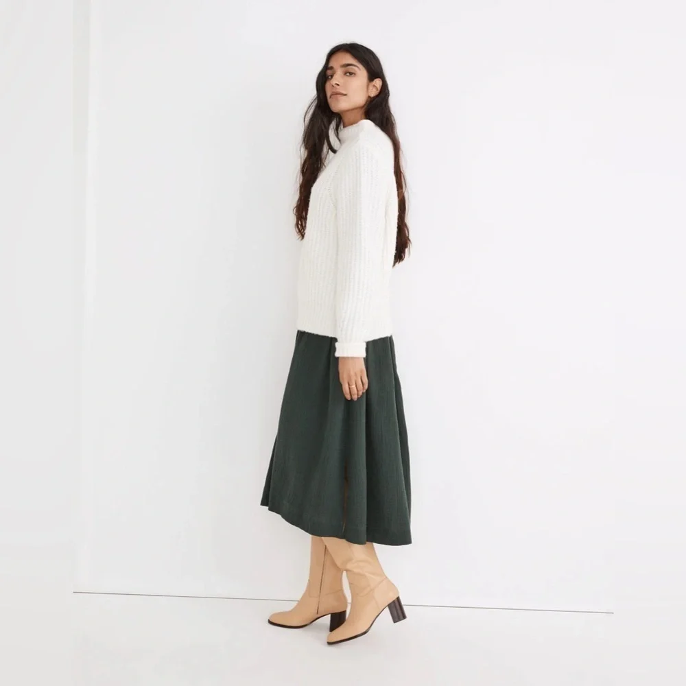 MADEWELL Loretto Mockneck Pullover Sweater